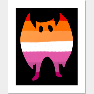 Mothman lesbian pride Posters and Art